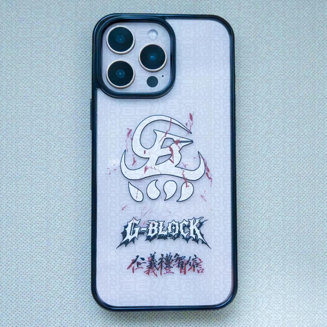 G-BLOCK手机壳 仁义礼智信 tpu加pc材质 不发黄,但会有牛毛纹