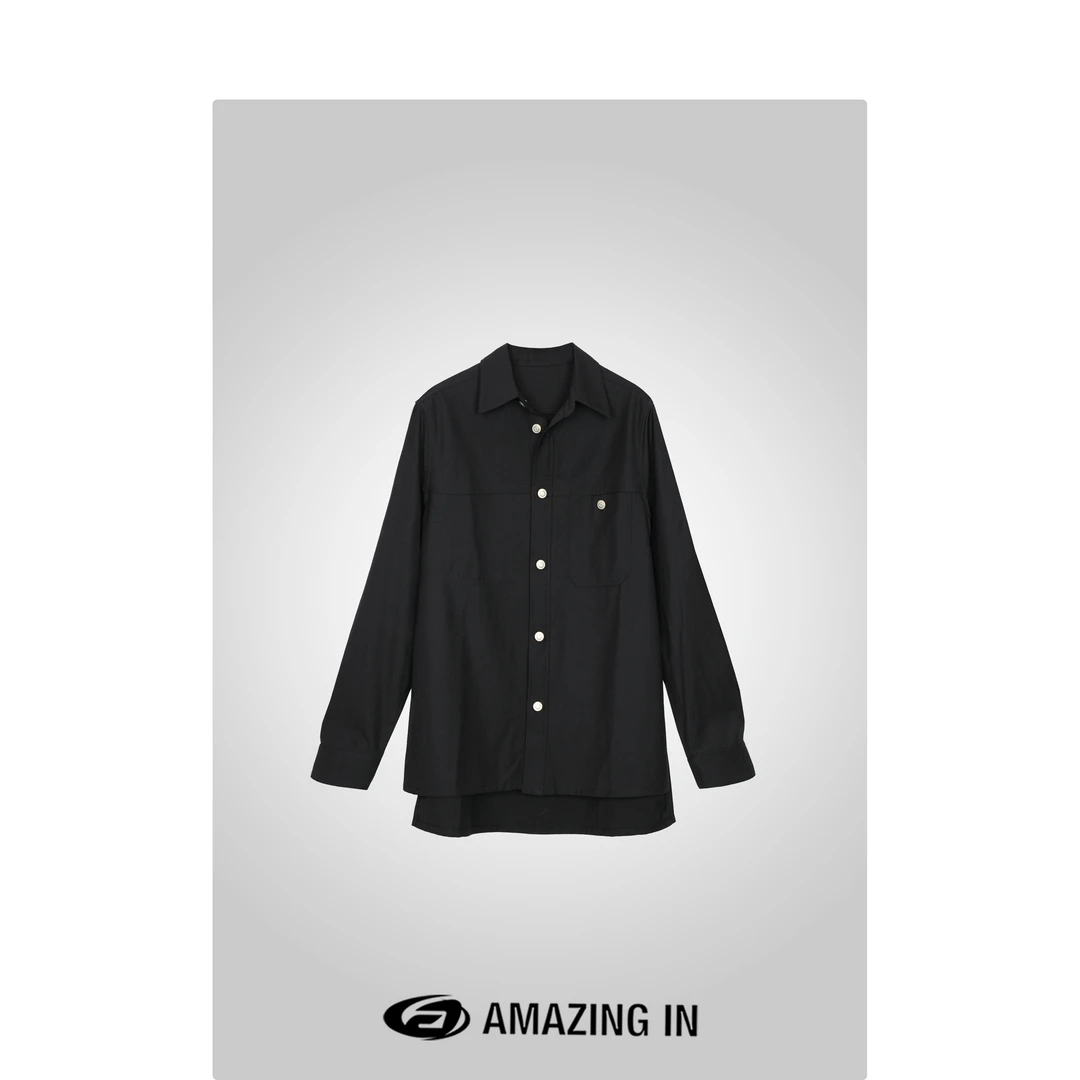 AMAZING IN | 羊&毛 | 翻领休闲长袖衬衫女A240831-CD111