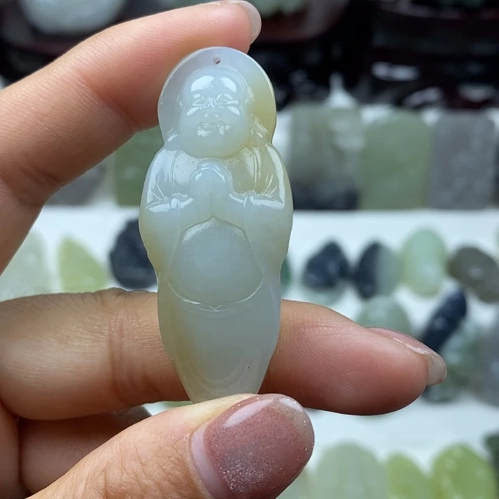 和田玉未镶嵌颈饰15