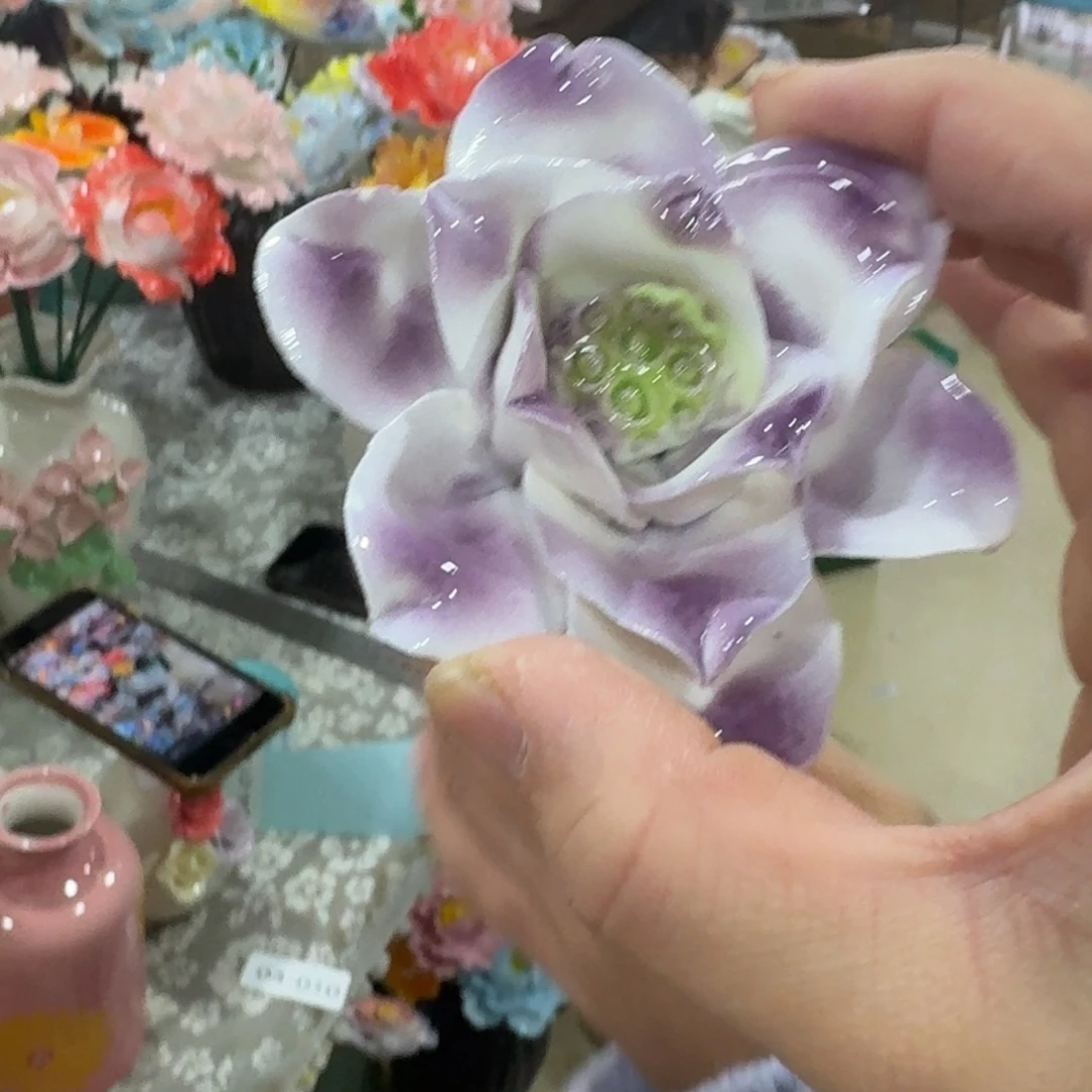 陶瓷花拍满20元发货，爱退款拉黑