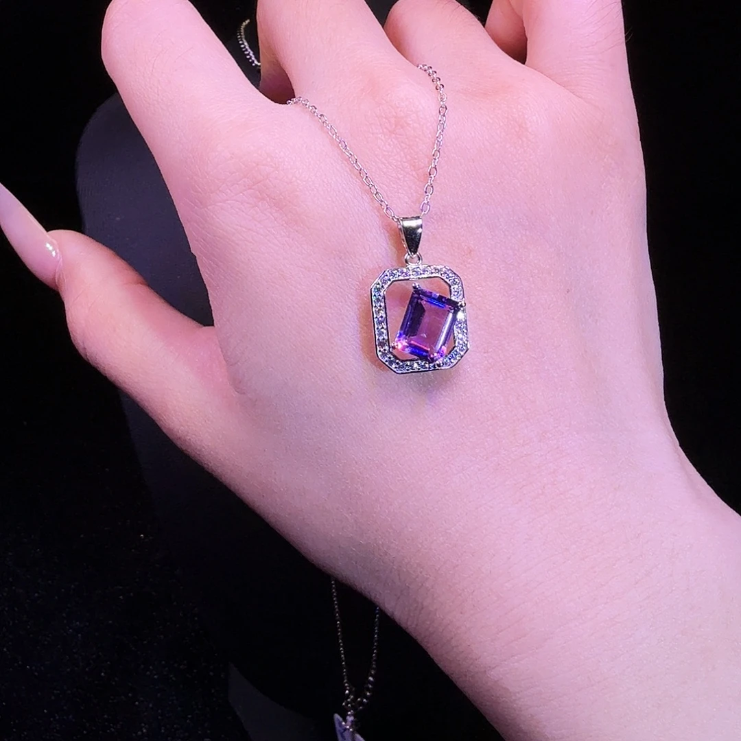 颈饰银S925镶嵌水晶