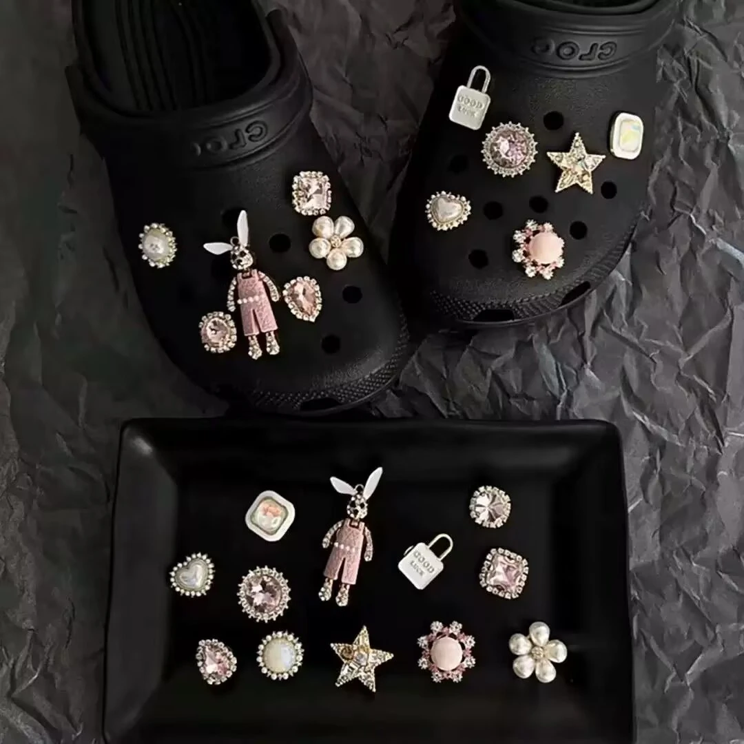 爱丽丝兔子鞋花扣件可自主diy配件