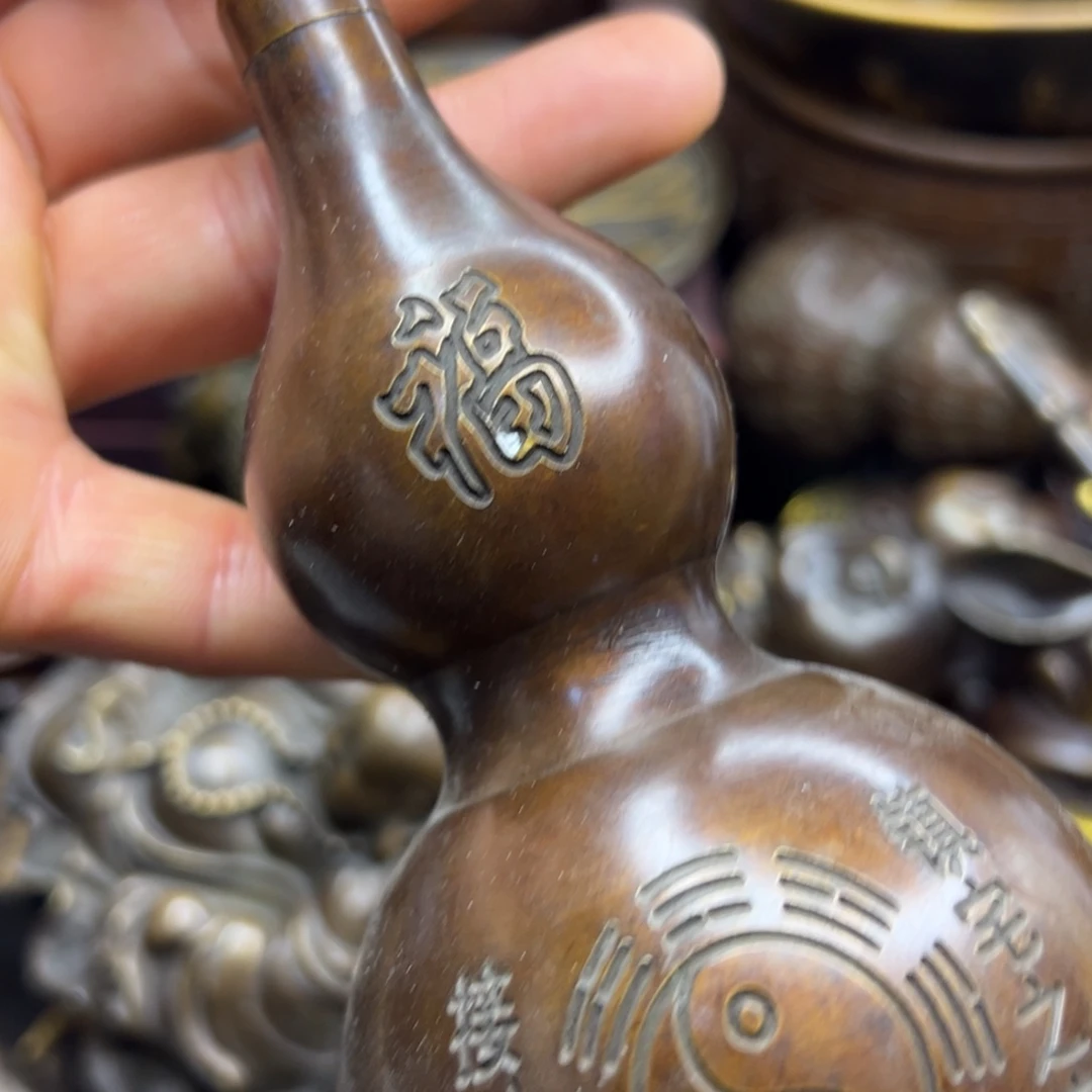 铜摆件欢迎欢迎你