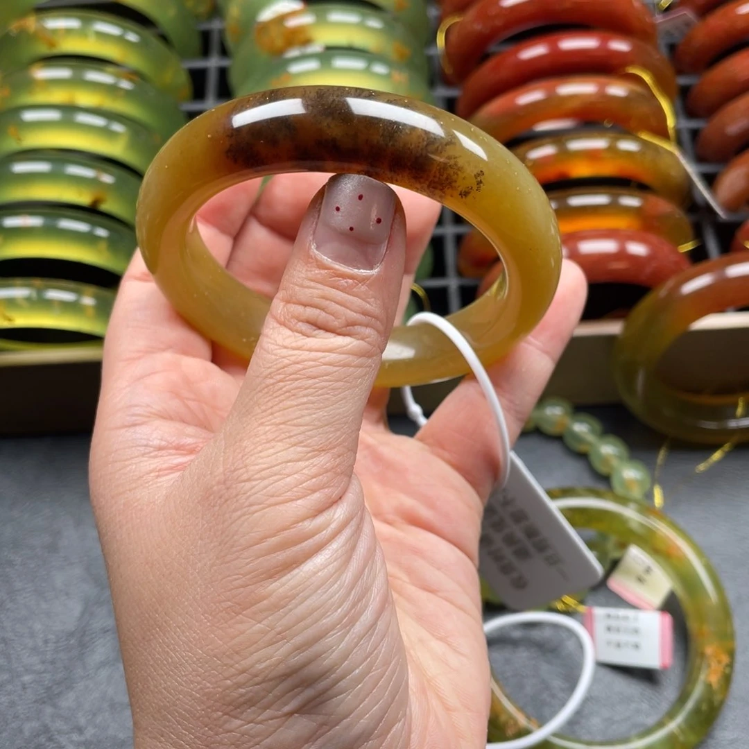 未镶嵌蛇纹石玉手镯