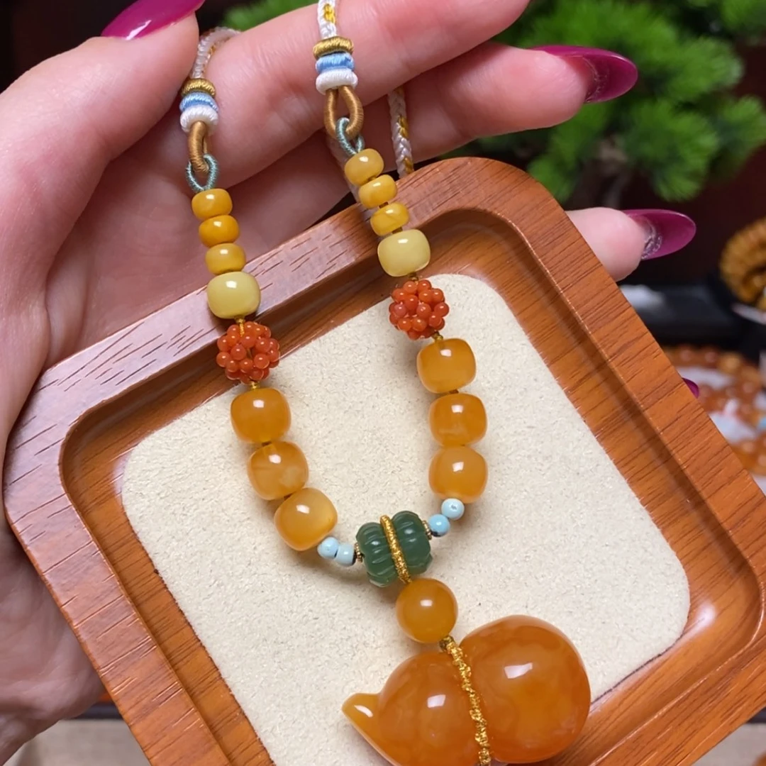 【闪购商品】蜜蜡颈饰未镶嵌项链