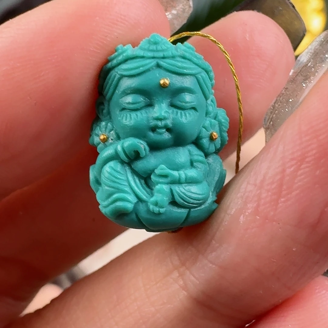 绿松石珠宝奇石未镶嵌