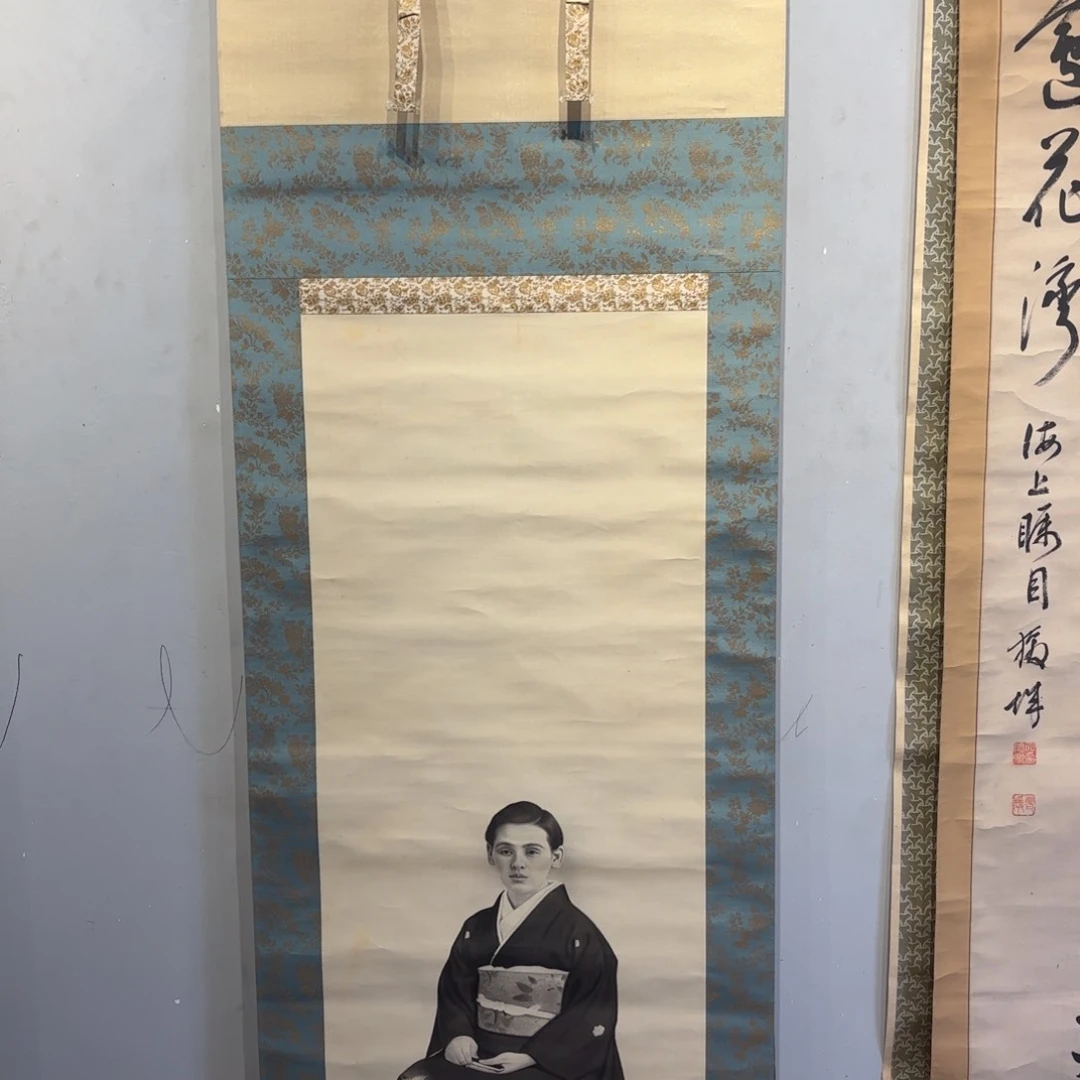 书法用****6卷轴绢本绫裱88