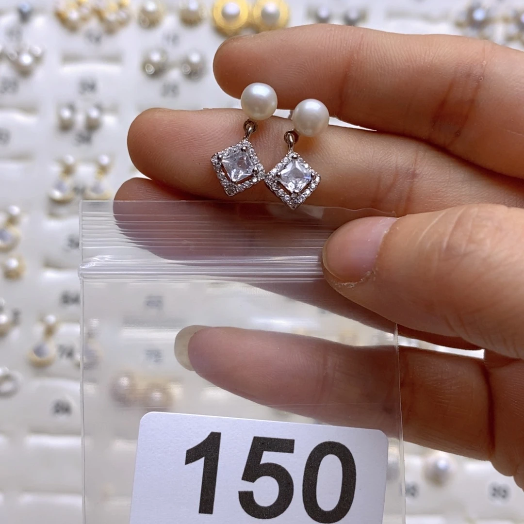 淡水珍珠颈饰银S925镶嵌150