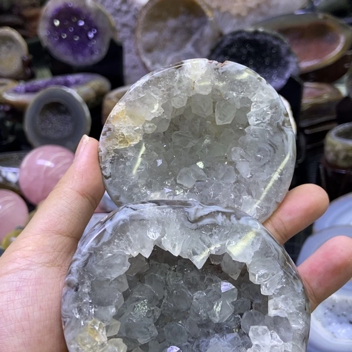 未镶嵌珠宝半成品水晶聚宝盆