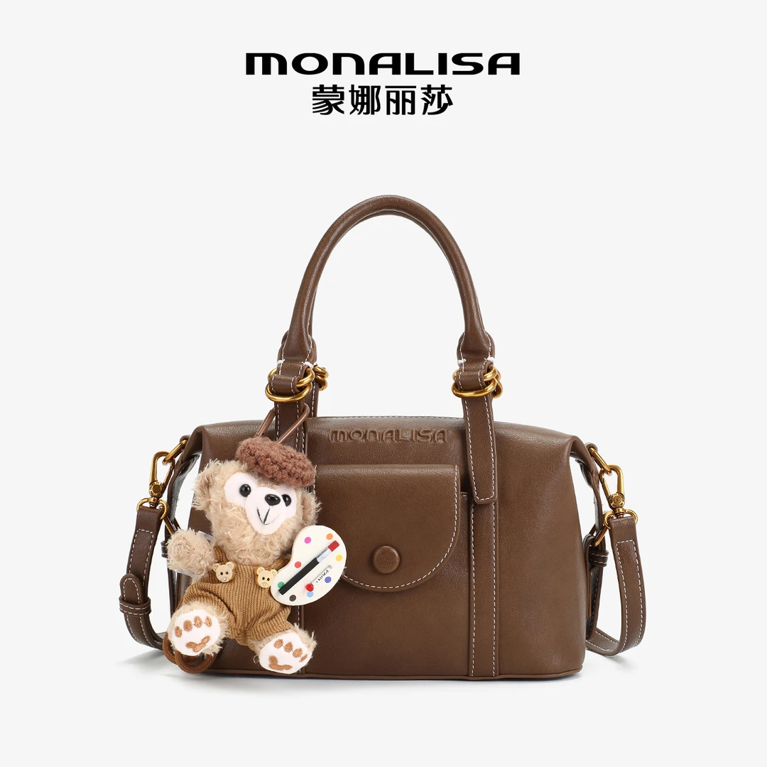 蒙娜丽莎新款时尚波士顿枕头包单肩斜挎包24203