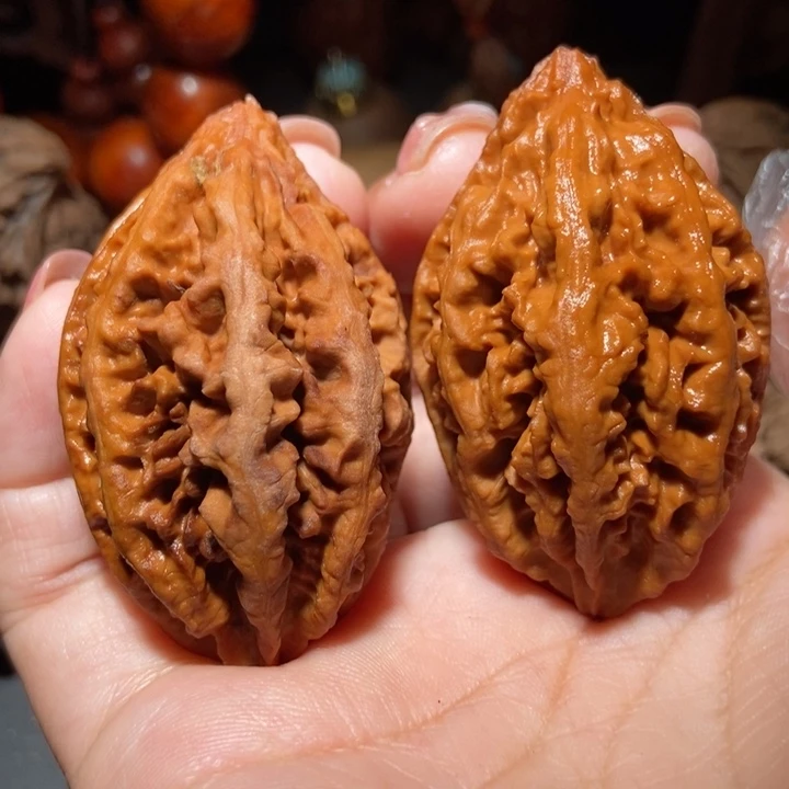 把件文玩核桃东北楸子小雪50