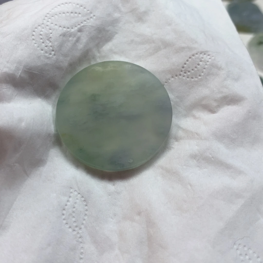 未镶嵌定制翡翠平安无字牌 毛货 无鉴赏期