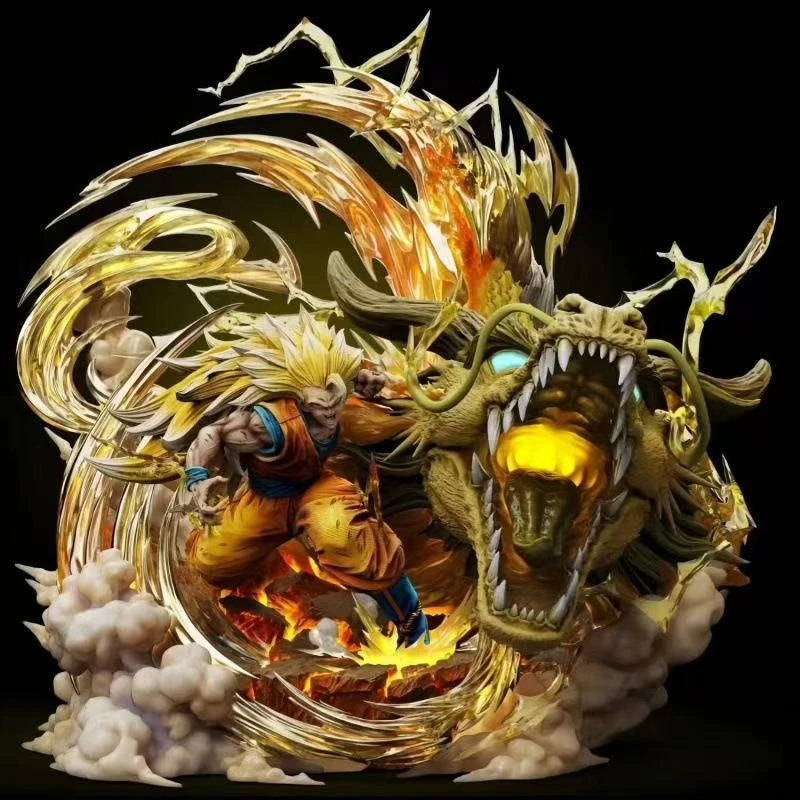 七龙珠 超三龙拳悟空 动漫手办 30cm O