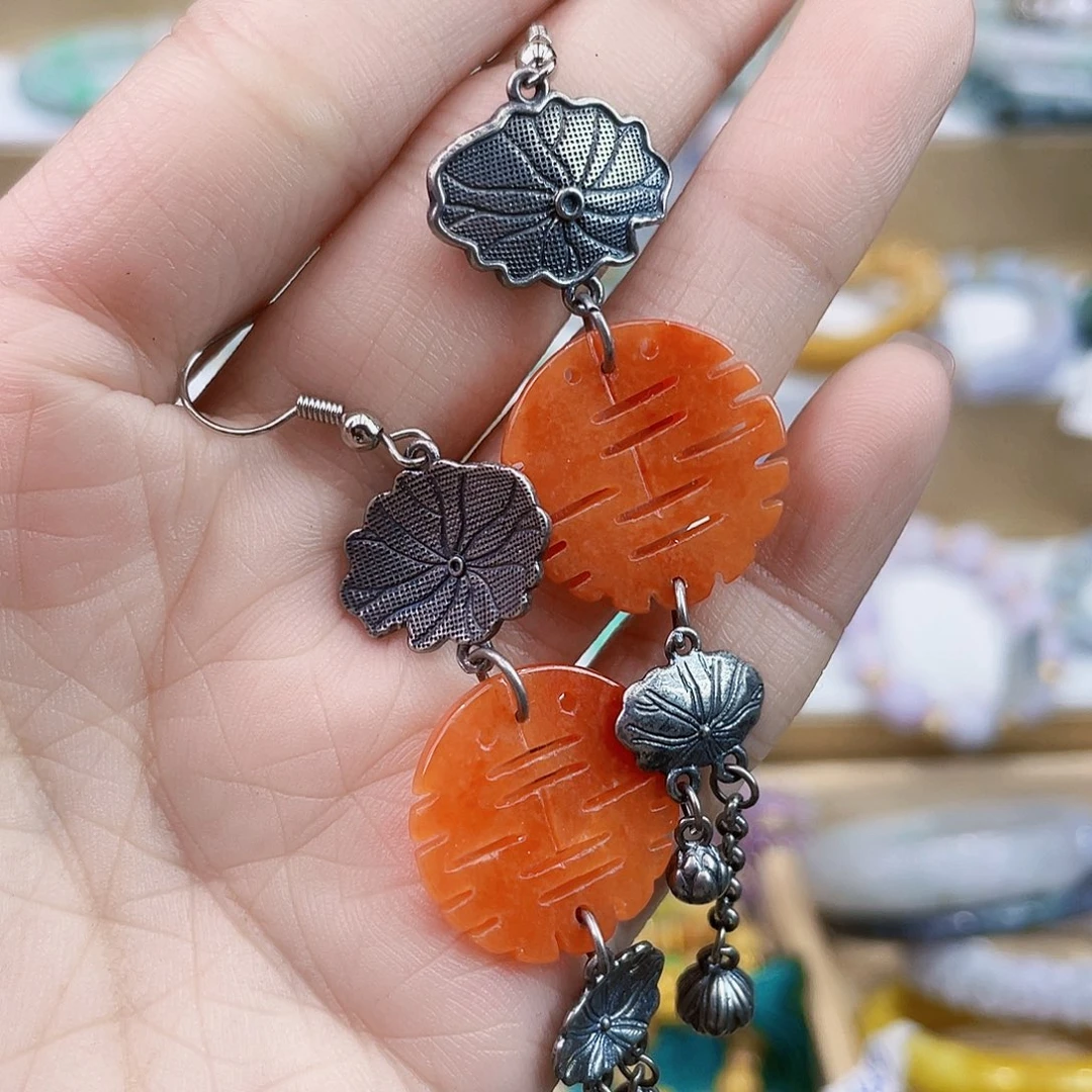 翡翠未镶嵌手链耳坠