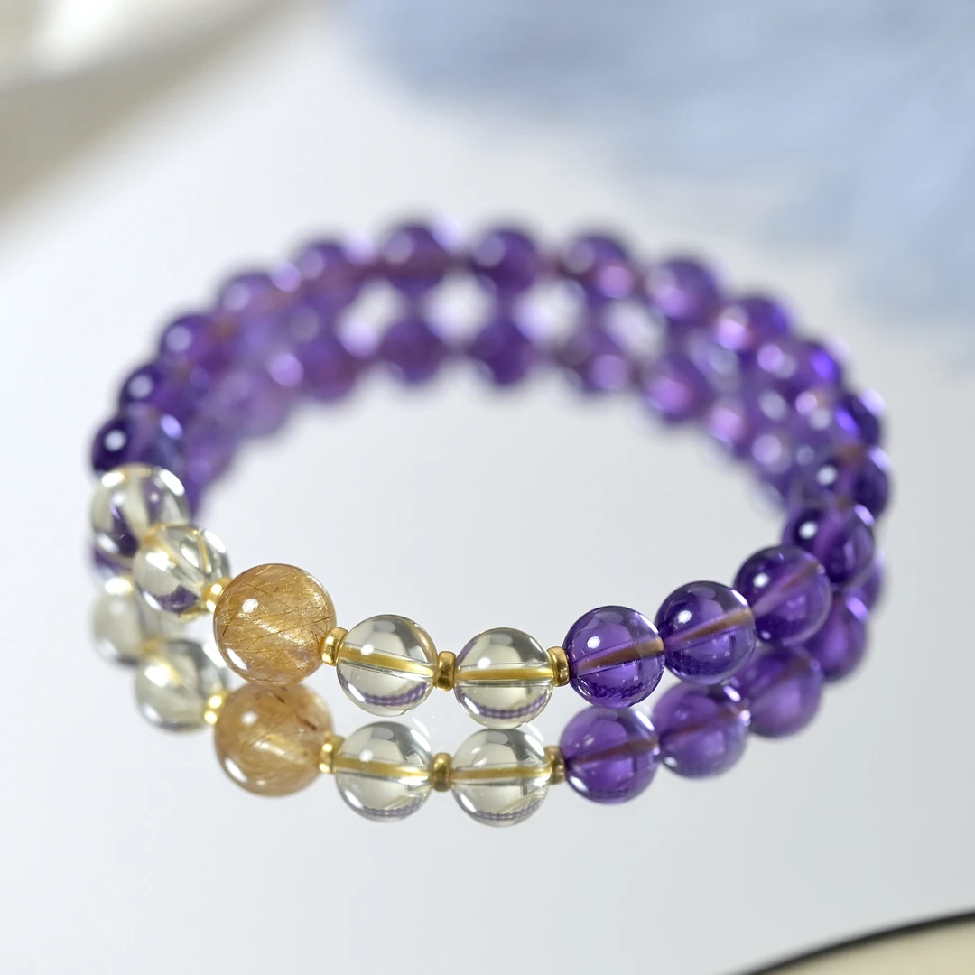 【大满贯】宝玥珠宝-乌拉圭天然紫水晶8mm-A009【多样性发一】