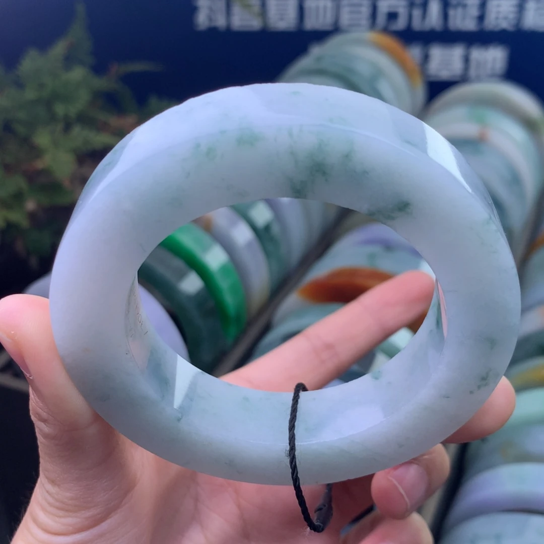 定制翡翠未镶嵌手镯定制不退不换