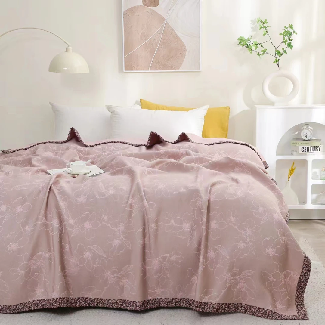 【花田错】意式奢华长绒棉双面多功能床盖2/2.3