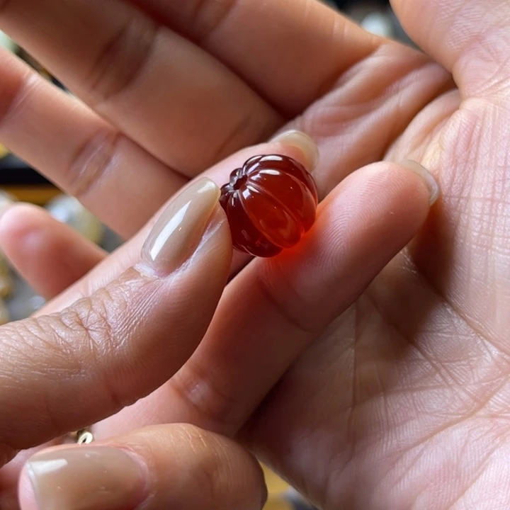万***第玛瑙未镶嵌手饰瓜珠