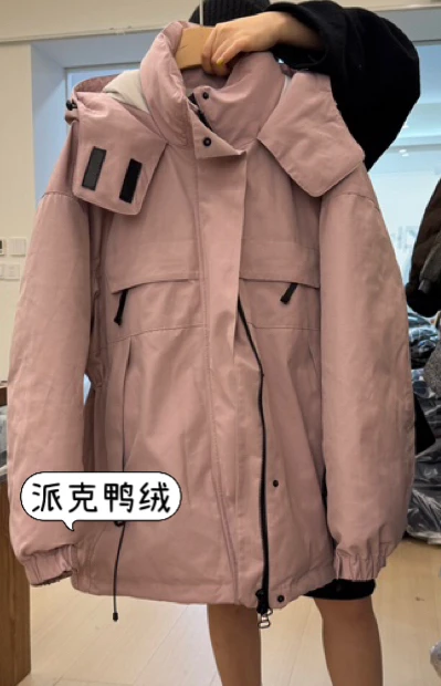 【W_ting】2025新款雪中漫步两色派克羽绒服外套022