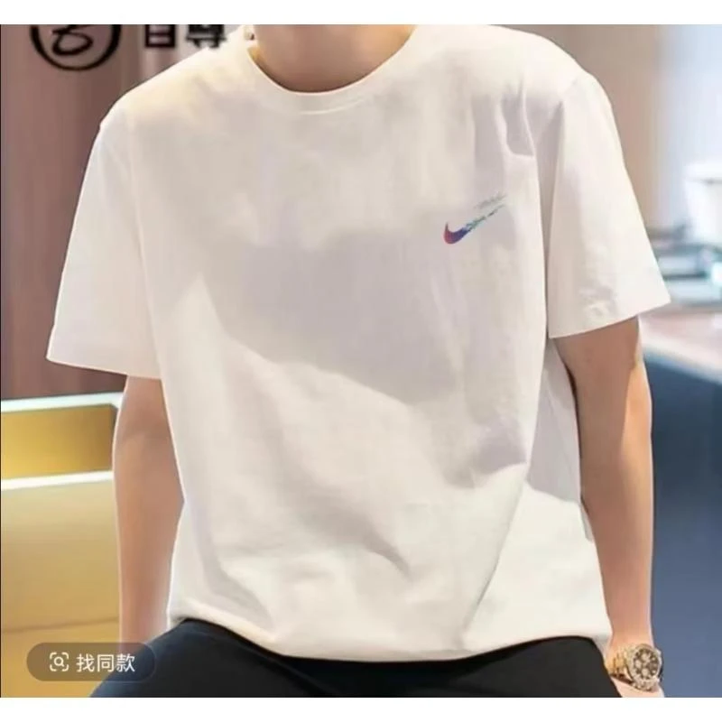 【一折清仓】夏季短袖男女同款情侣半袖休闲透气圆领潮流印花薄款