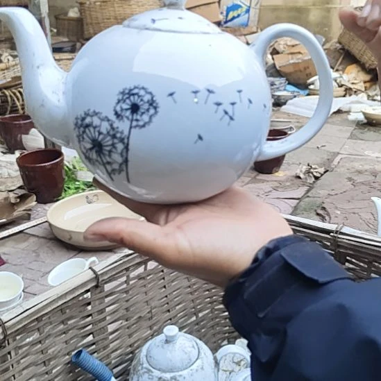库存微瑕多孔茶壶一个