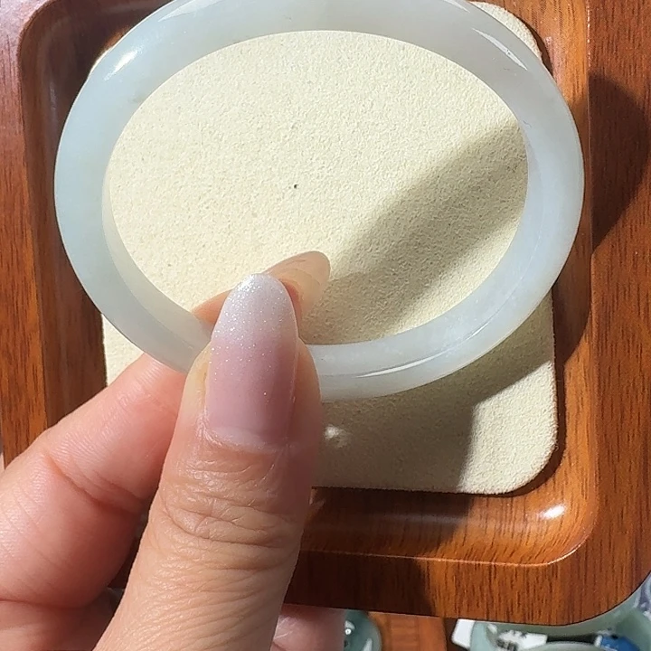 翡翠手镯未镶嵌53白冰贵妃镯