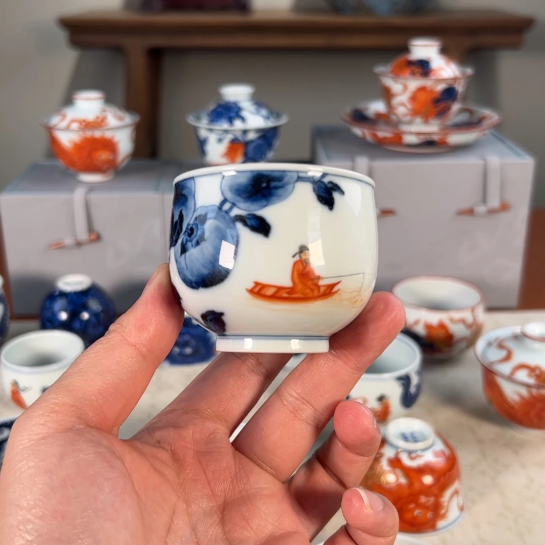 纯手工手绘 高端茶器