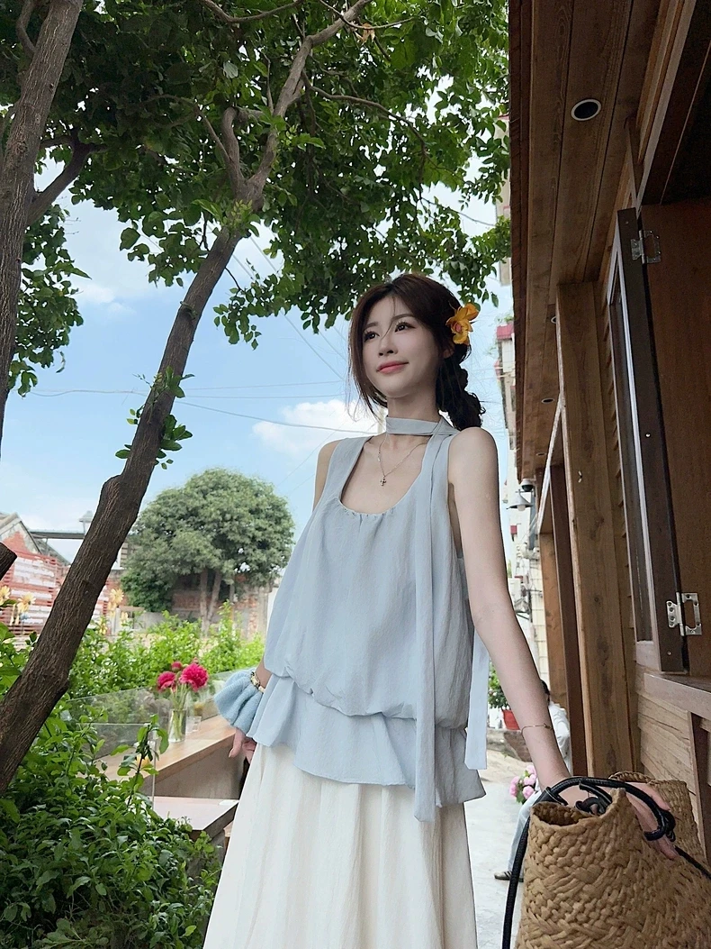 Siolet法式性感风千金风修身型背心吊带外穿新款夏季显瘦设计#663