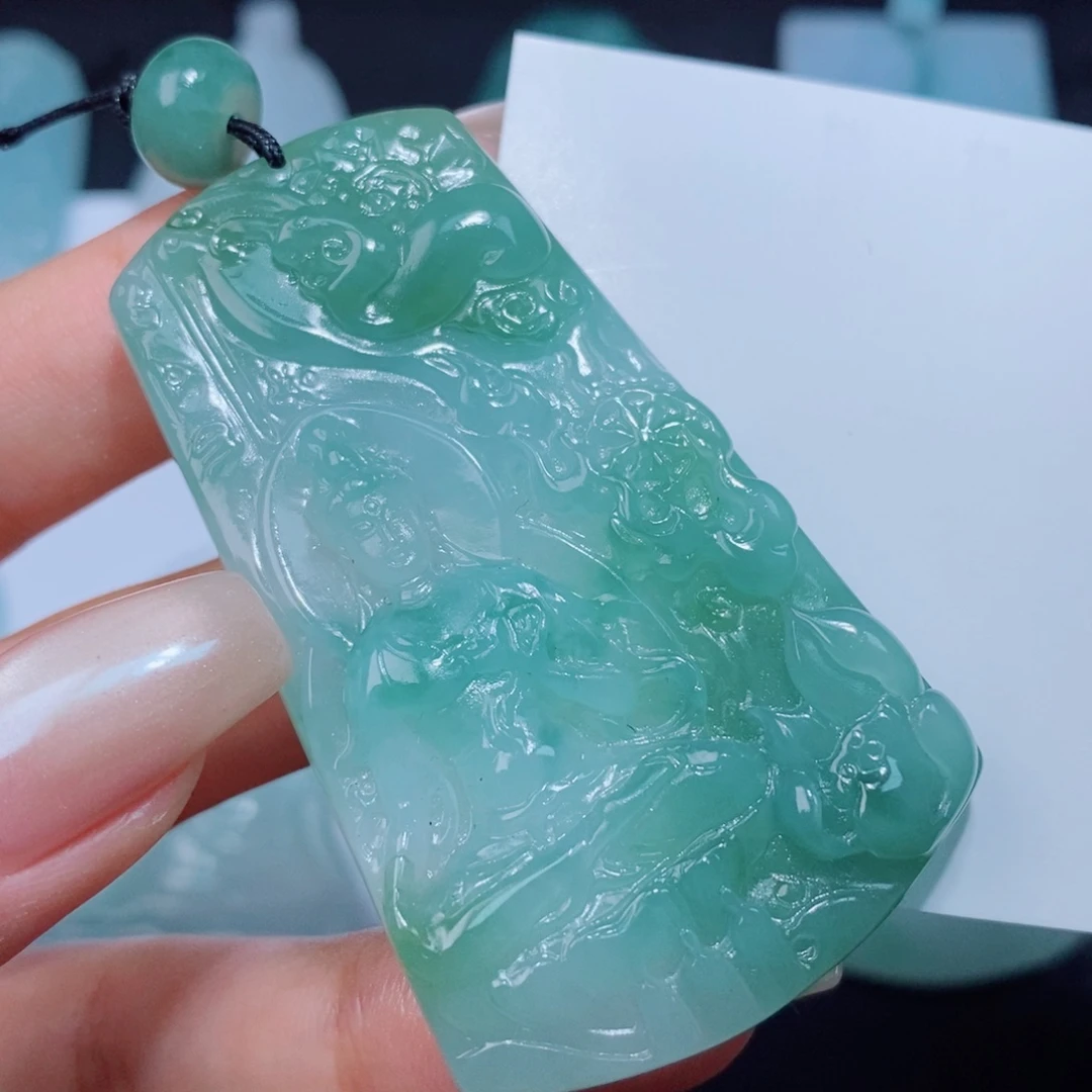 定制翡翠未镶嵌定制毛货翡翠挂件