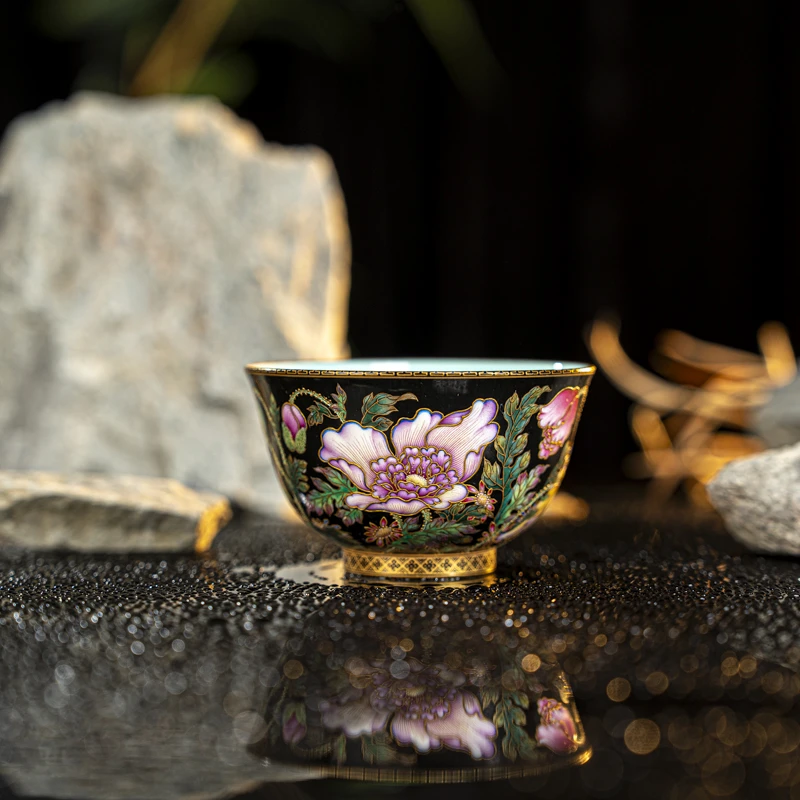 【墨舍名窑】宝蕴阁虞美人杯（byg42）陶瓷纯手工