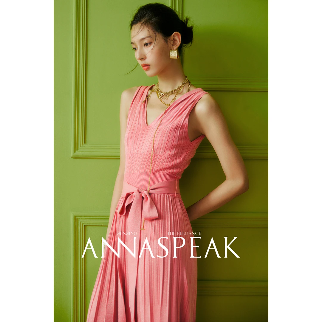 ANNASPEAK GALAXY高级感长裙气质显瘦度假风裙子夏季吊带连衣裙