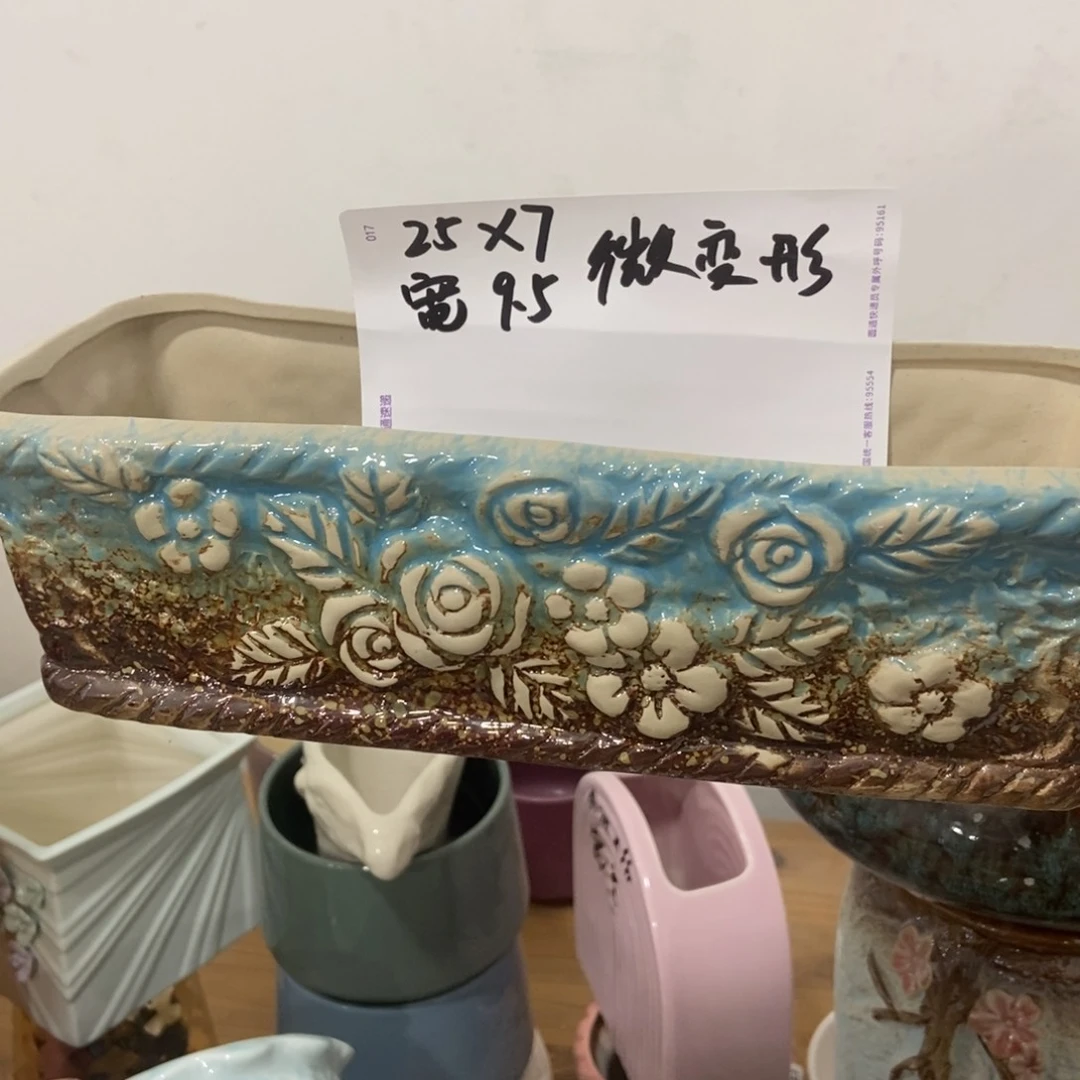 红陶瑕疵高温陶瓷花盆