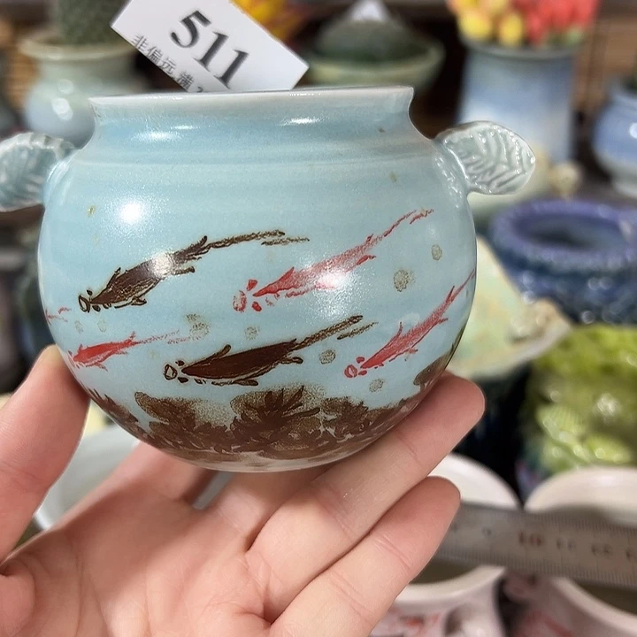 口5高7 手工花盆满30元包邮