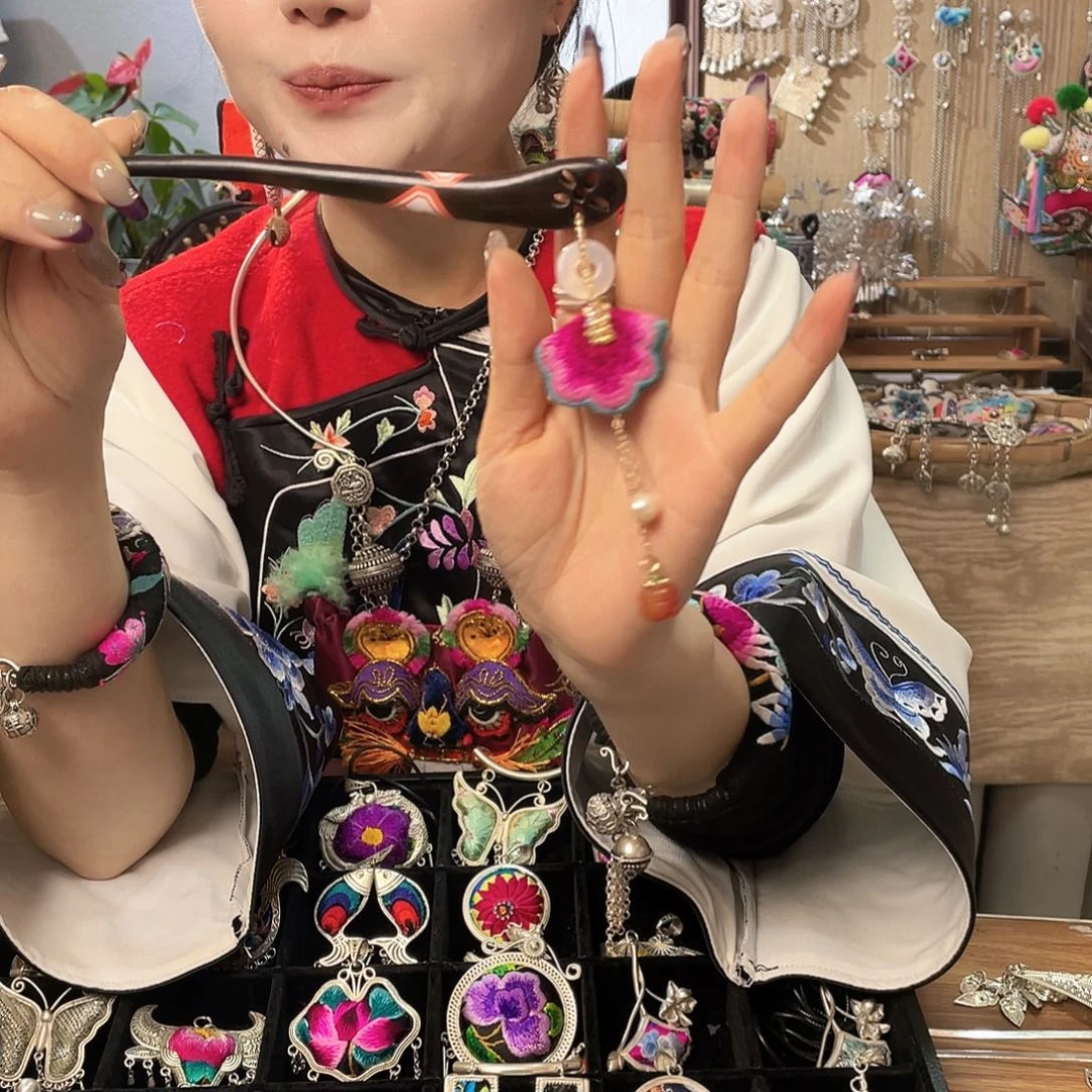 锆石纯铜合金发簪