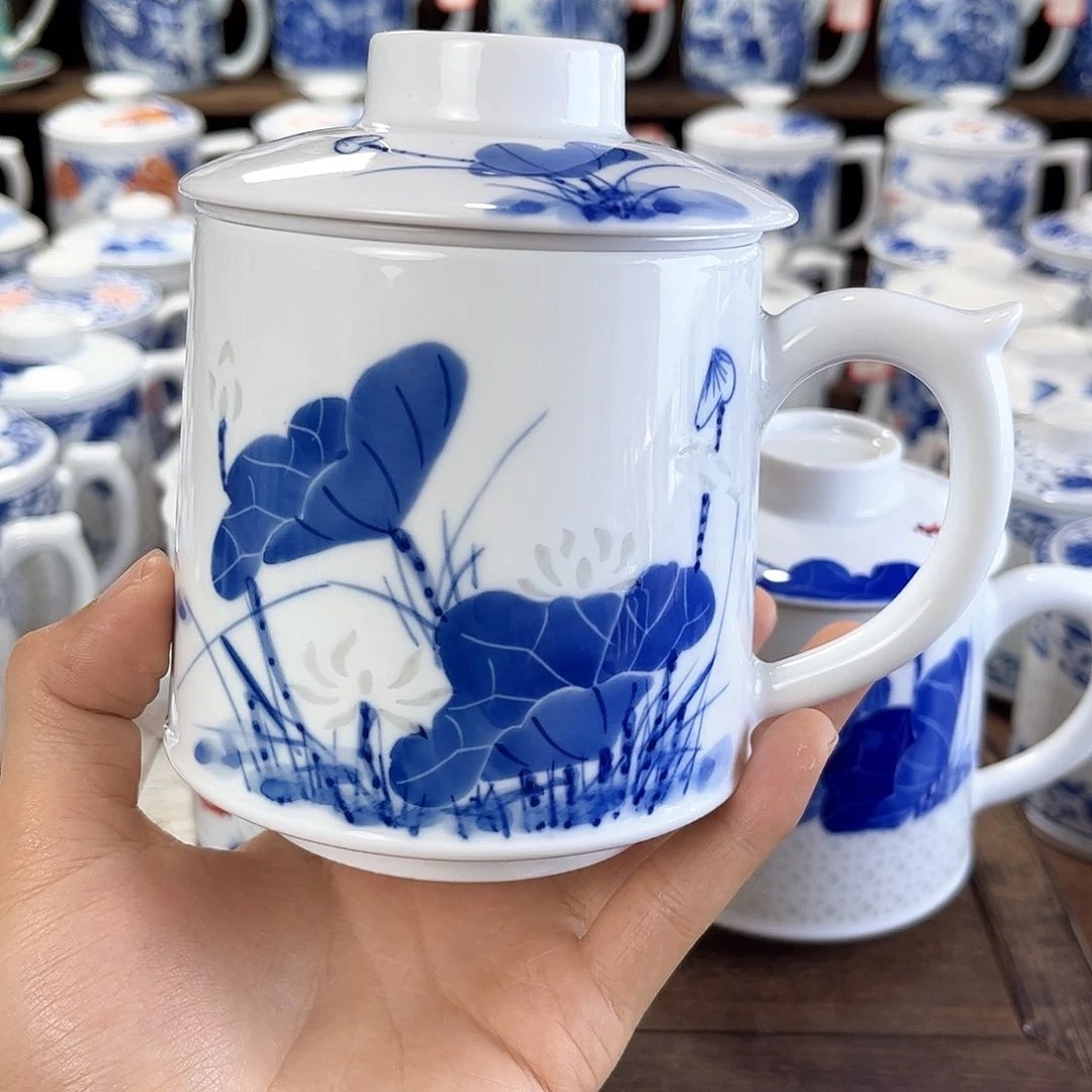 三*井景德镇陶瓷马克杯