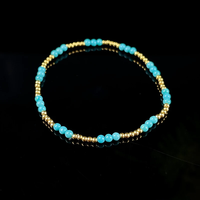 【北北】绿松石美松手链（约2mm）XZ0017BZ