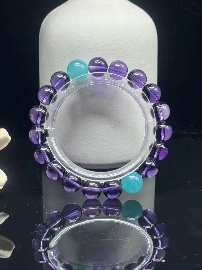 W003  天河石+水晶原创设计款手串