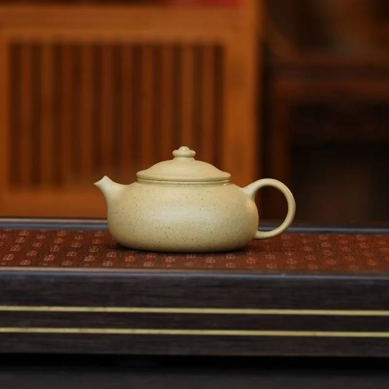 XJ本绿【寒江150CC】宜兴黄龙山原矿手工紫砂壶