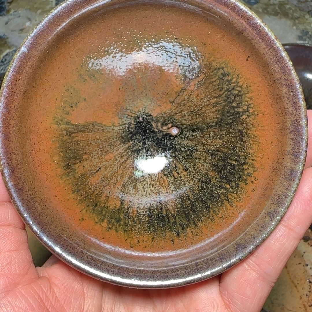 柴烧建盏茶盏茶杯728