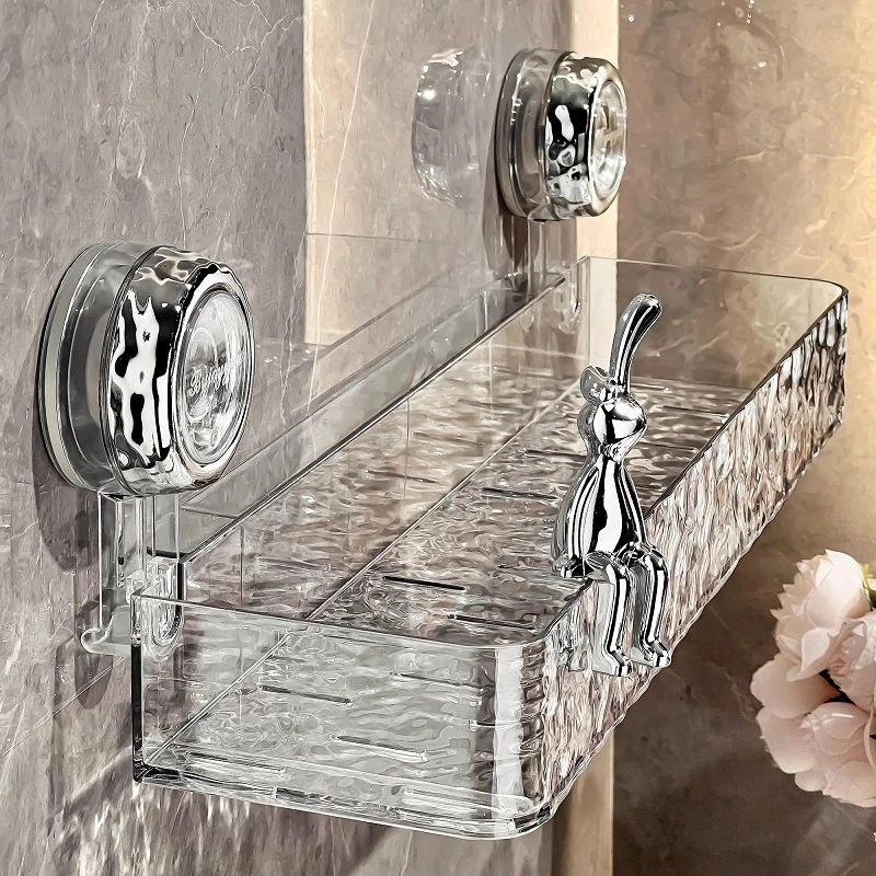 卫生间吸盘置物架洗脸池边上护肤品壁挂式免打孔浴室厕所整理架