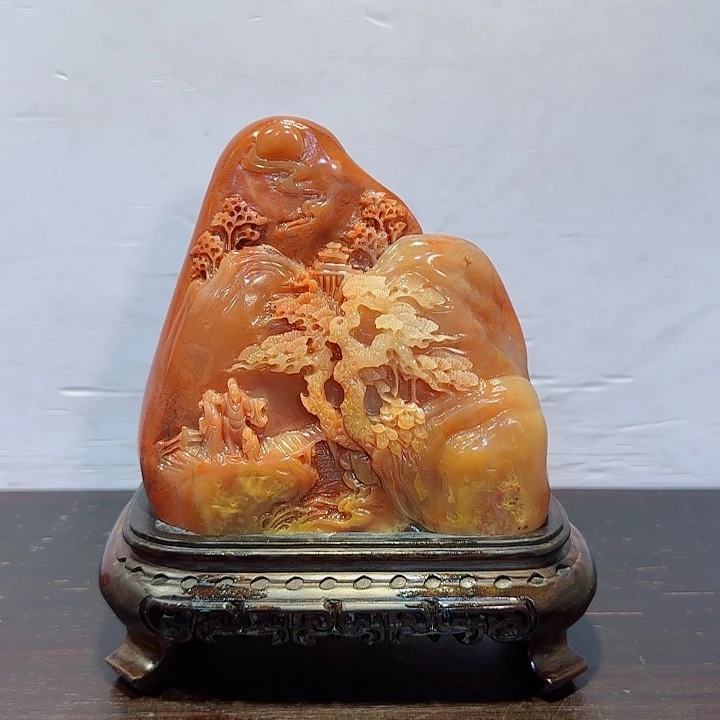 用***6寿山石寿山石摆件精品