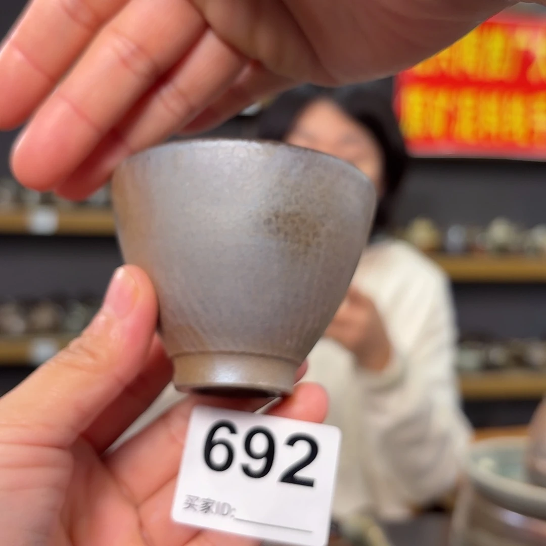 杯坭兴陶柴烧全手工原矿泥料杯