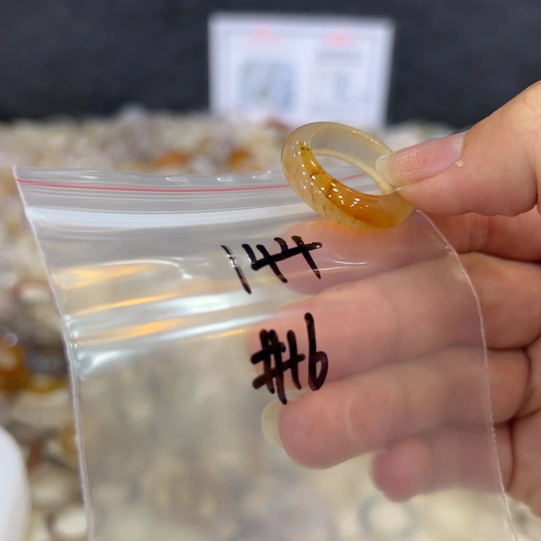 玛瑙/玉髓戒指合金144