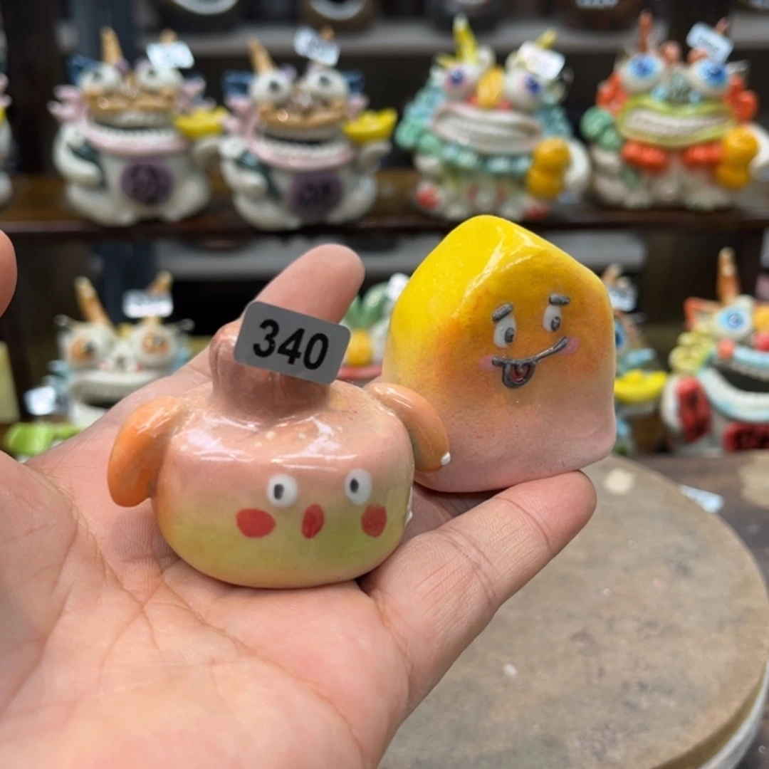 摆件纯手工陶瓷摆件尾货福利组合340