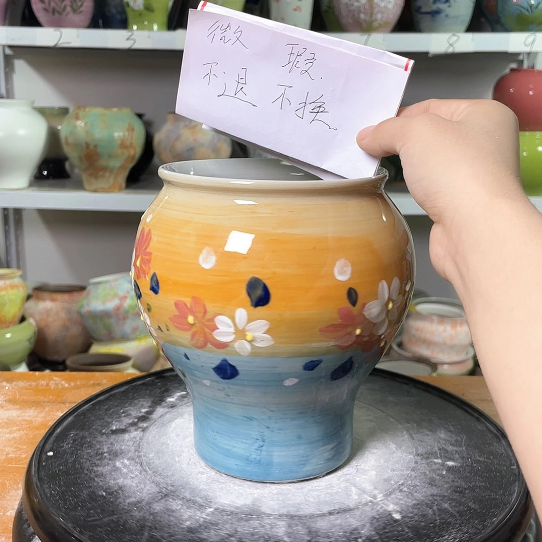 景德镇陶瓷花盆花器暇236