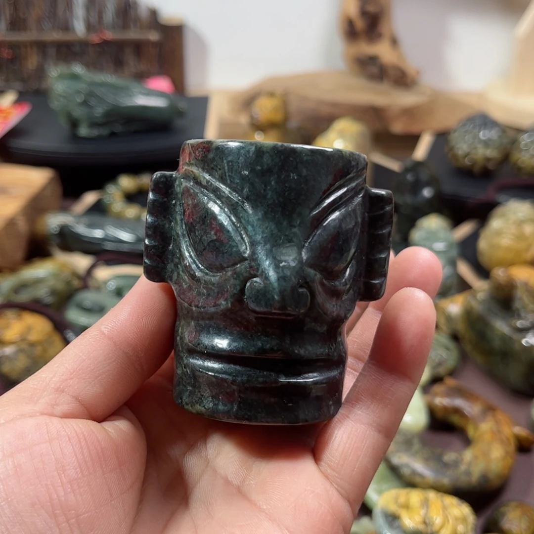 岫岩河磨玉（透闪石质玉）把件未镶嵌西*