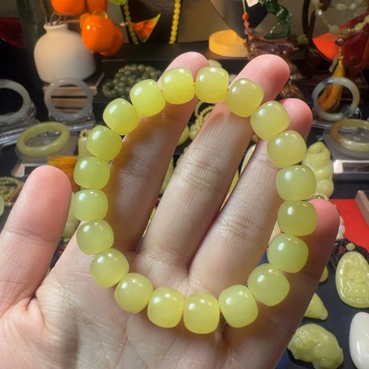 和田玉（黄玉）颈饰未镶嵌