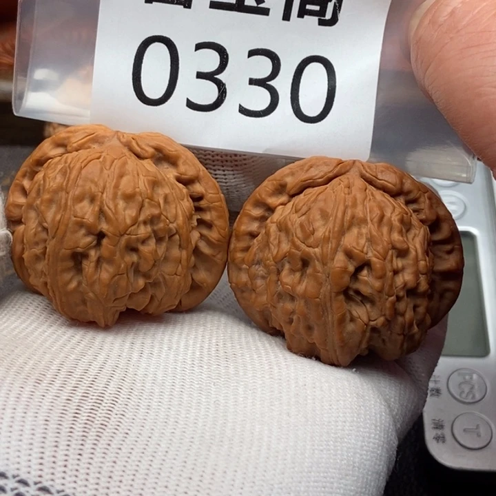 有***用吊坠文玩核桃白狮子全品45