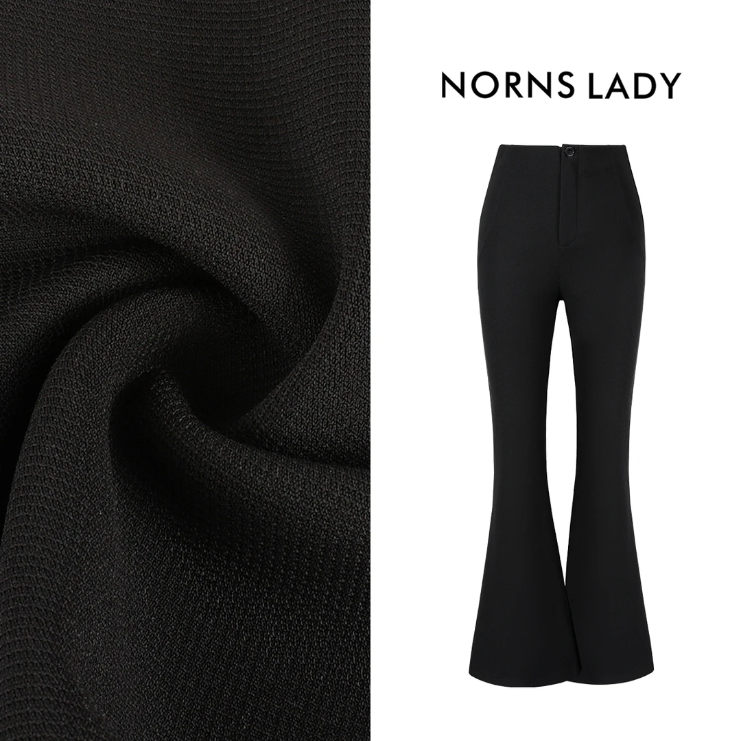 Norns Lady诺恩  高腰显瘦显腿长微喇叭超模裤  T25KY05065