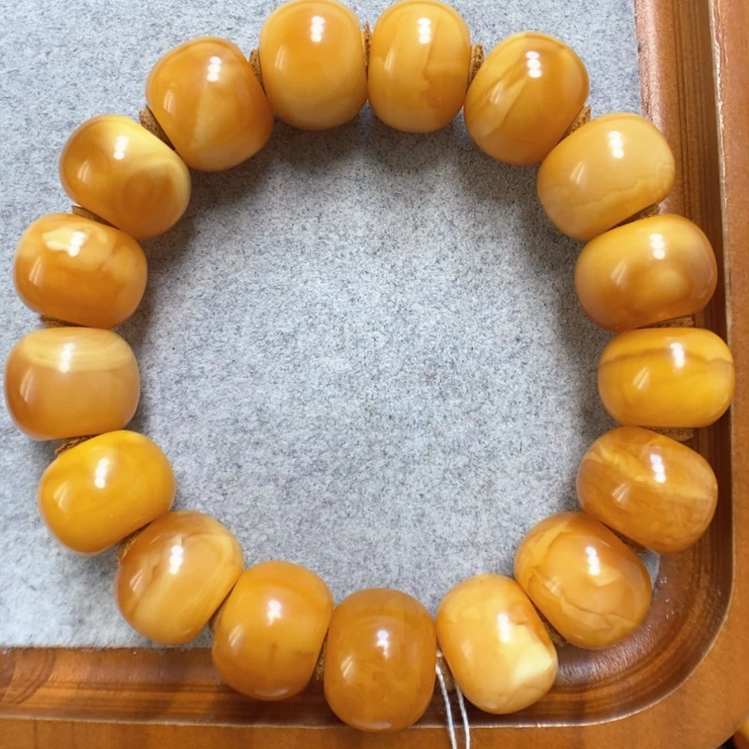 蜜蜡手串未镶嵌蜜蜡手串